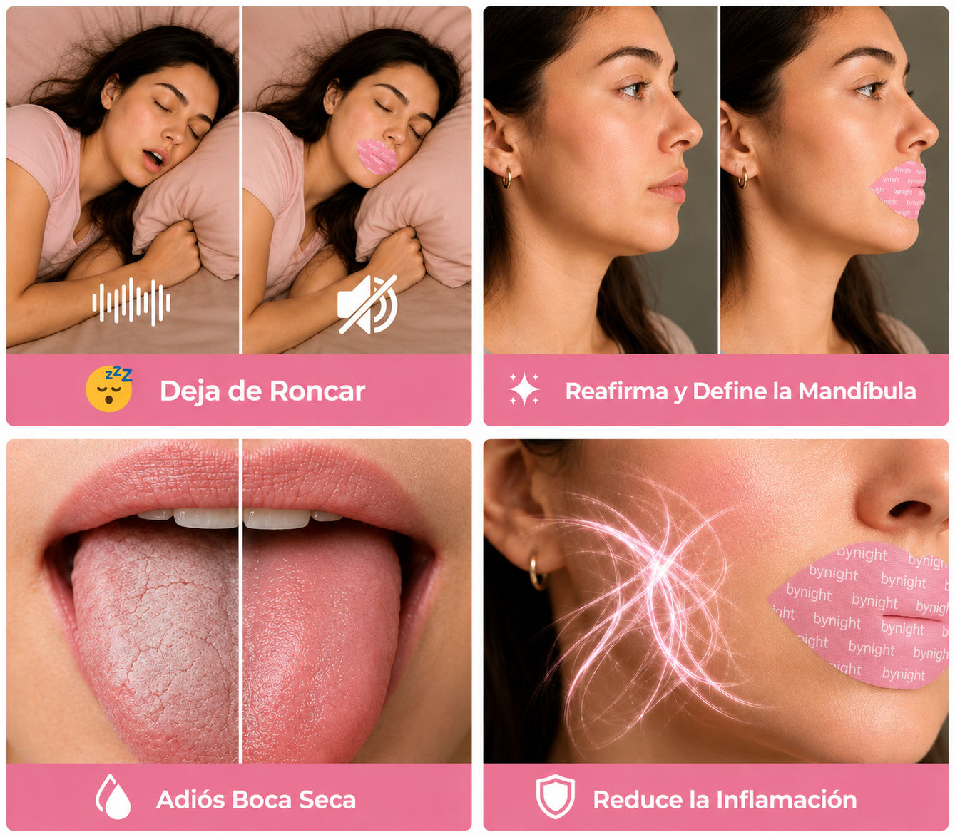 ByNight™ Beauty Sleep Tape + Ácido Hialurónico y Colágeno